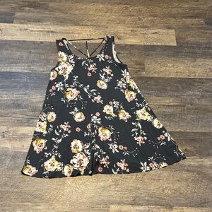 Floral Black  Dress